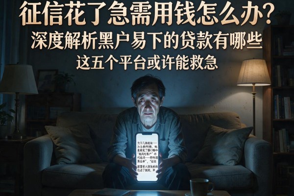 征信花了急需用钱怎么办？深度解析黑户易下的贷款有哪些，这五个平台或许能救急
