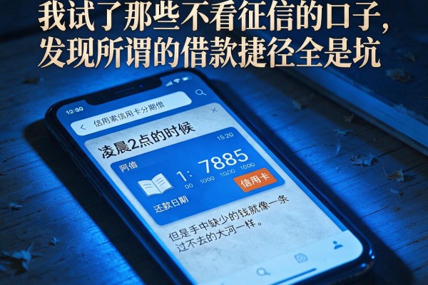 我试了那些不看征信的口子，发现所谓的借款捷径全是坑