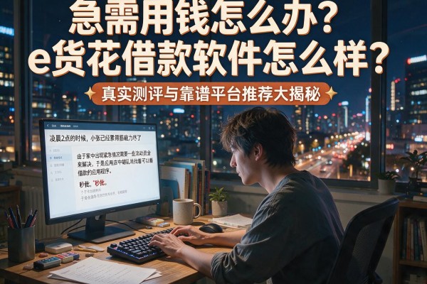 急需用钱怎么办？e货花借款软件怎么样？真实测评与靠谱平台推荐大揭秘
