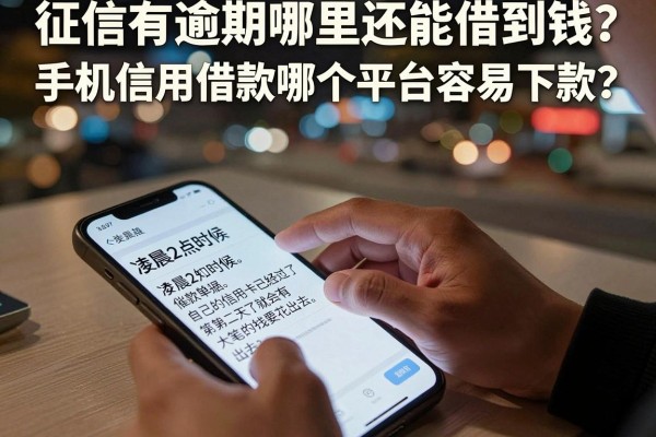 征信有逾期哪里还能借到钱？手机信用借款哪个平台容易下款？