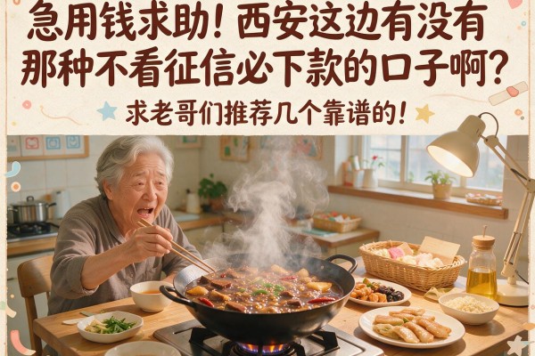 急用钱求助！西安这边有没有那种不看征信必下款的口子啊？求老哥们推荐几个靠谱的！
