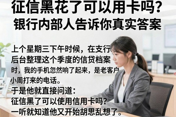 征信黑花了可以用卡吗？银行内部人告诉你真实答案
