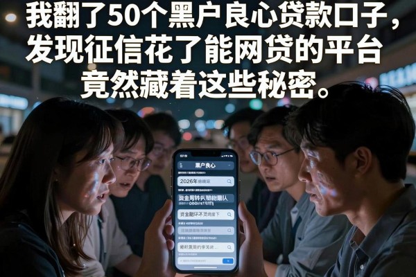 我翻了50个黑户良心贷款口子，发现征信花了能网贷的平台竟然藏着这些秘密