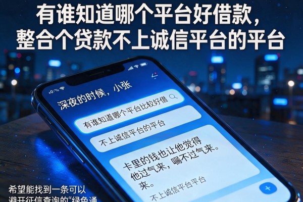 有谁知道哪个平台好借款，整合五个贷款不上诚信平台的平台