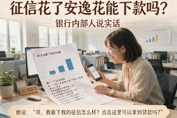 征信花了安逸花能下款吗？银行内部人说实话