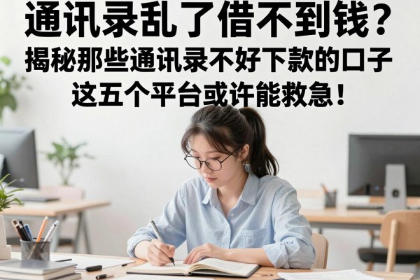 通讯录乱了借不到钱？揭秘那些通讯录不好下款的口子，这五个平台或许能救急！