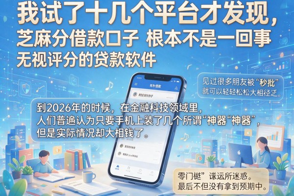 我试了十几个平台才发现，芝麻分借款口子和无视评分的贷款软件根本不是一回事
