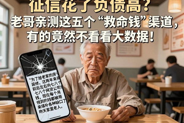 征信花了负债高？老哥亲测这五个“救命钱”渠道，有的竟然不看大数据！