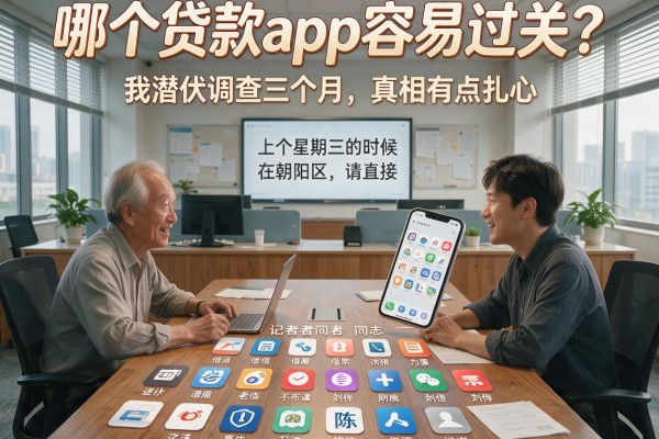 哪个贷款app容易过关？我潜伏调查三个月，真相有点扎心