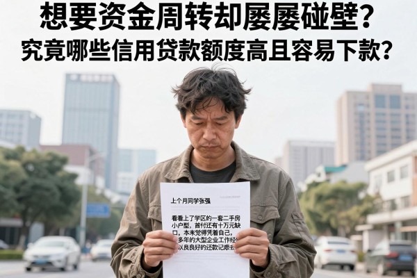 想要资金周转却屡屡碰壁？究竟哪些信用贷款额度高且容易下款？