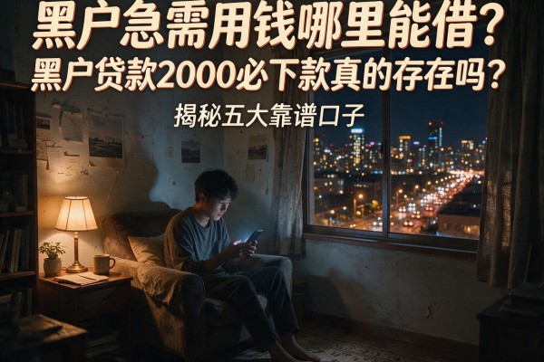黑户急需用钱哪里能借？黑户贷款2000必下款真的存在吗？揭秘五大靠谱口子
