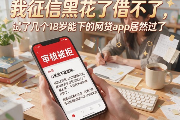 我征信黑花了借不了，试了几个18岁能下的网贷app居然过了
