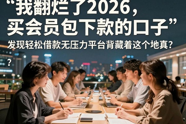 我翻烂了2026买会员包下款的口子，发现轻松借款无压力平台背后藏着这个真相