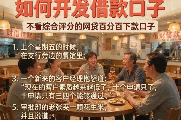 如何开发借款口子，条列5个不看综合评分的网贷百分百下款口子