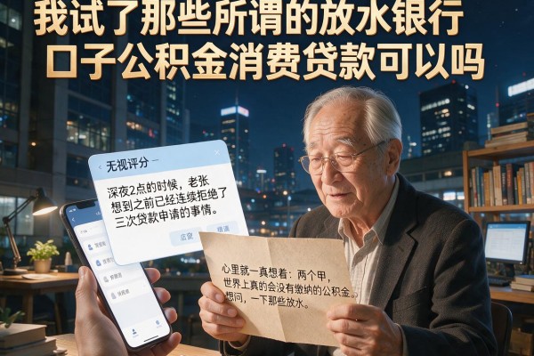 我试了那些所谓的放水银行口子公积金消费贷款可以吗，结果有点意外