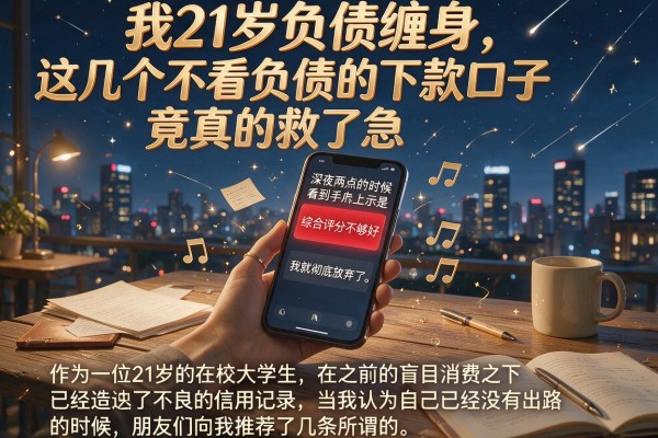 我21岁负债缠身，这几个不看负债的下款口子竟真的救了急