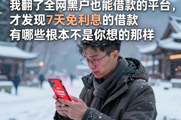 我翻了全网黑户也能借款的平台，才发现7天免利息的借款有哪些根本不是你想的那样