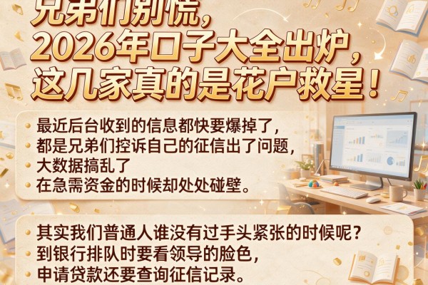 兄弟们别慌，2026年口子大全出炉，这几家真的是花户救星！