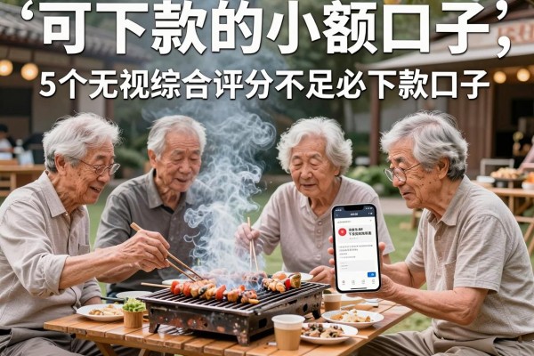 可下款的小额口子，详细阐述5个无视综合评分不足必下款口子