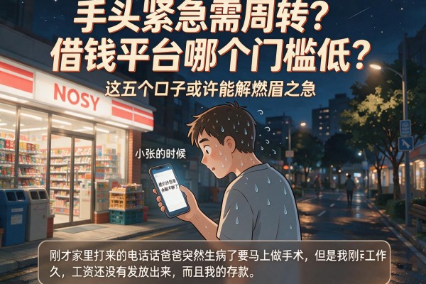 手头紧急需周转？借钱平台哪个门槛低？这五个口子或许能解燃眉之急