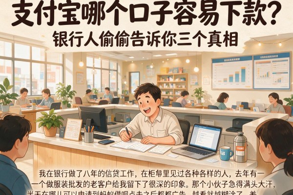 支付宝哪个口子容易下款？银行人偷偷告诉你三个真相