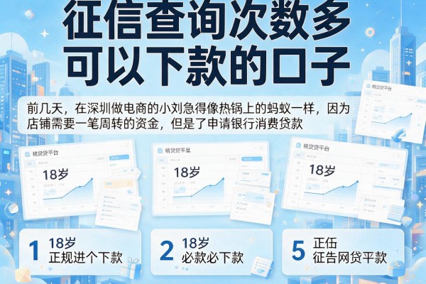 征信查询次数多可以下款的口子，罗列5个18岁必下款的网贷平台