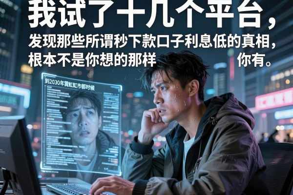 我试了十几个平台，发现那些所谓秒下款口子利息低的真相，根本不是你想的那样