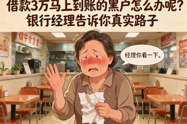 借款3万马上到账的黑户怎么办呢？银行经理告诉你真实路子