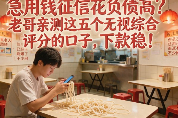 急用钱征信花负债高？老哥亲测这五个无视综合评分的口子，下款稳！
