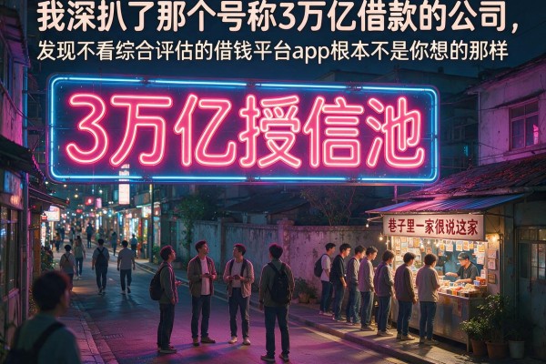 我深扒了那个号称3万亿借款的公司，发现不看综合评估的借钱平台app根本不是你想的那样