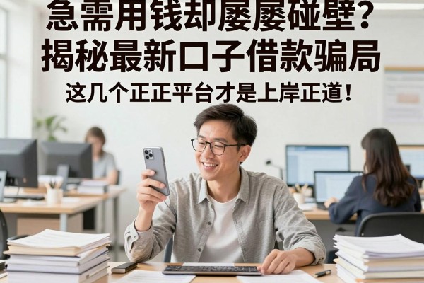 急需用钱却屡屡碰壁？揭秘最新口子借款骗局，这几个正规平台才是上岸正道！