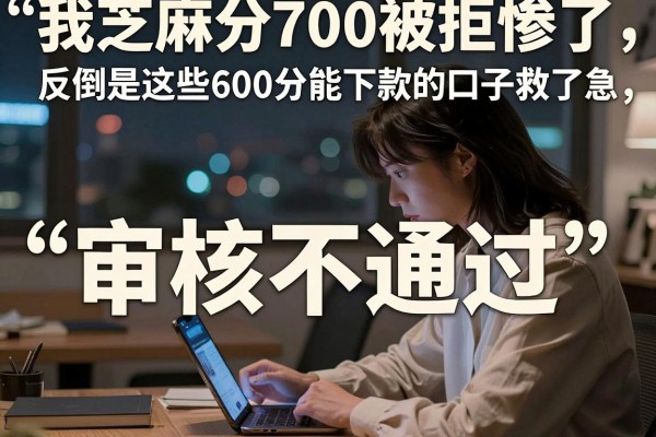 我芝麻分700被拒惨了，反倒是这些600分能下款的口子救了急