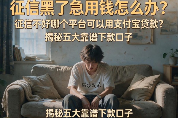 征信黑了急用钱怎么办？征信不好哪个平台可以用支付宝贷款？揭秘五大靠谱下款口子