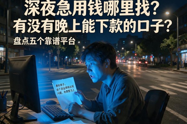 深夜急用钱哪里找？有没有晚上能下款的口子？盘点五个靠谱平台