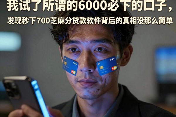 我试了所谓的6000必下的口子，发现秒下700芝麻分贷款软件背后的真相没那么简单