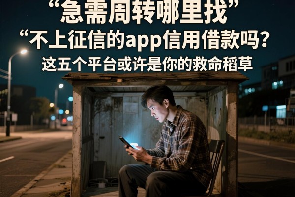 急需周转哪里找？不上征信的app信用借款吗？这五个平台或许是你的救命稻草