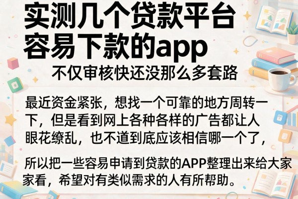 实测几个贷款平台容易下款的app，不仅审核快还没那么多套路