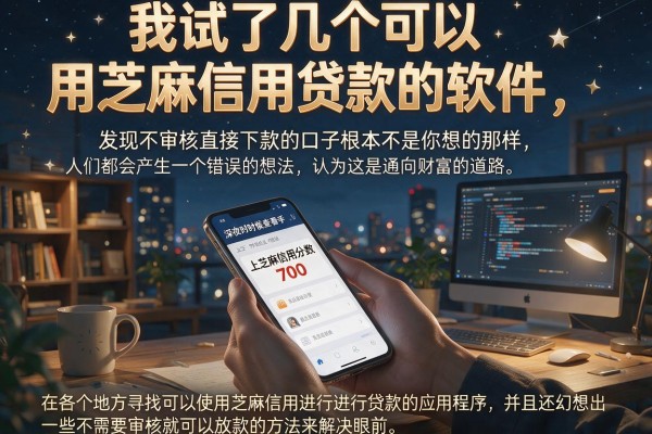 我试了几个可以用芝麻信用贷款的软件，发现不审核直接下款的口子根本不是你想的那样