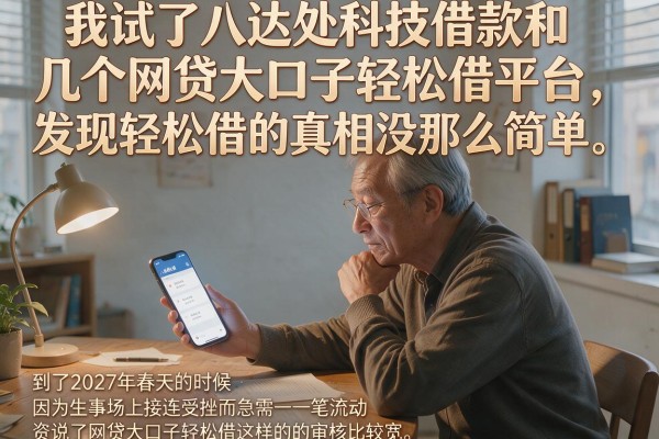 我试了八达处科技借款和几个网贷大口子轻松借平台，发现轻松借的真相没那么简单