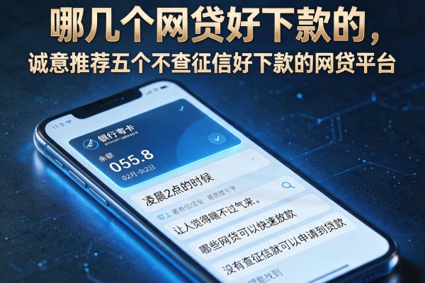 哪几个网贷好下款的，诚意推荐五个不查征信好下款的网贷平台