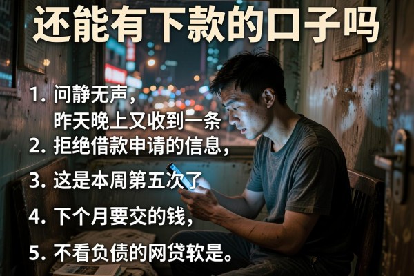 还能有下款的口子吗，条列5个不看负债的网贷软件