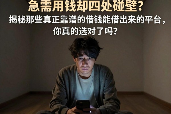 急需用钱却四处碰壁？揭秘那些真正靠谱的借钱能借出来的平台，你真的选对了吗？