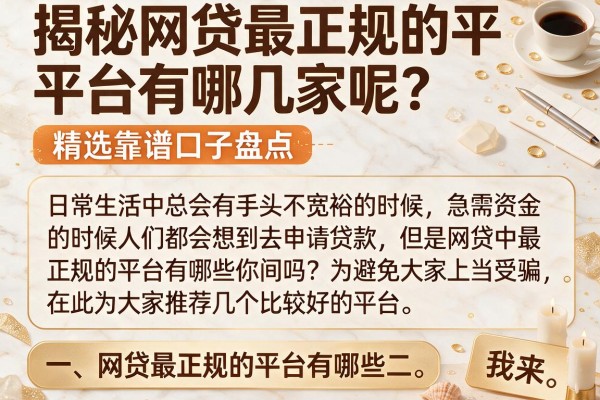 揭秘网贷最正规的平台有哪几家呢？精选靠谱口子盘点