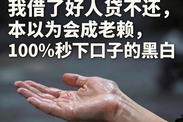 我借了好人贷不还，本以为会成老赖，结果却发现了无视黑白100%秒下口子的惊人真相