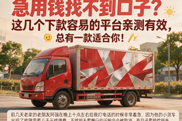 急用钱找不到口子？这几个下款容易的平台亲测有效，总有一款适合你！