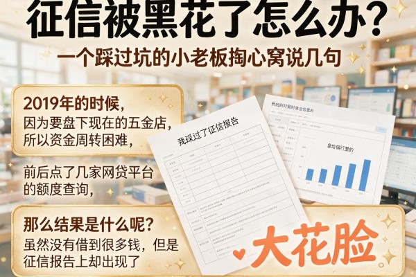 征信被黑花了怎么办？一个踩过坑的小老板掏心窝说几句