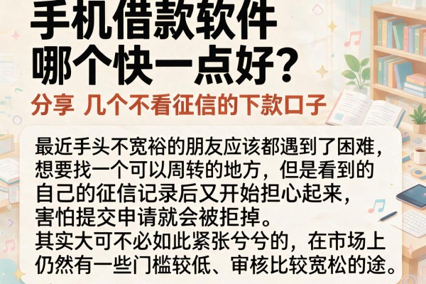 手机借款软件哪个快一点好？分享几个不看征信的下款口子