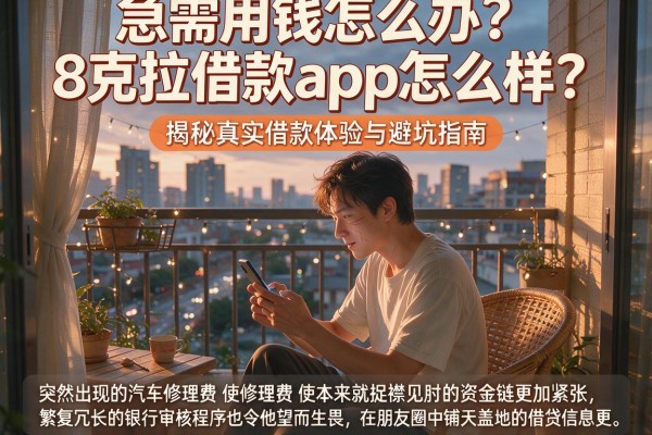 急需用钱怎么办?8克拉借款app怎么样?揭秘真实借款体验与避坑指南