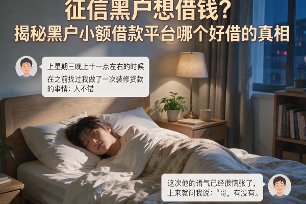 征信黑户想借钱？揭秘黑户小额借款平台哪个好借的真相