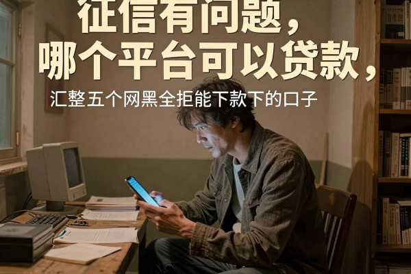 征信有问题哪个平台可以贷款，汇整五个网黑全拒能下款的口子